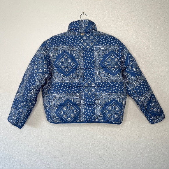 L*SPACE Elevation Reversible Puffer Jacket In Blue Medium Gorpcore Streetwear - Picture 11 of 11